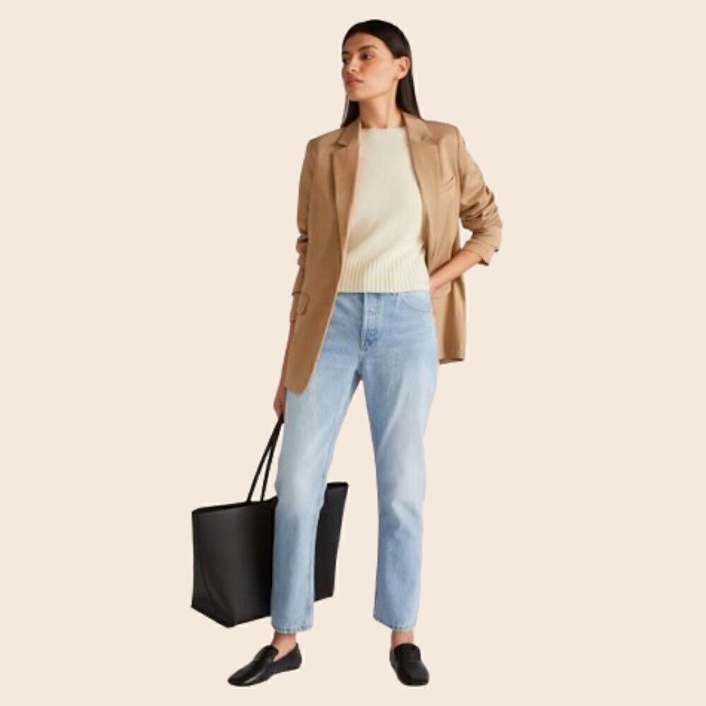 Everlane The ’90s Cheeky Jean Ankle Length in Vintage Sunbleached Blue Size 23